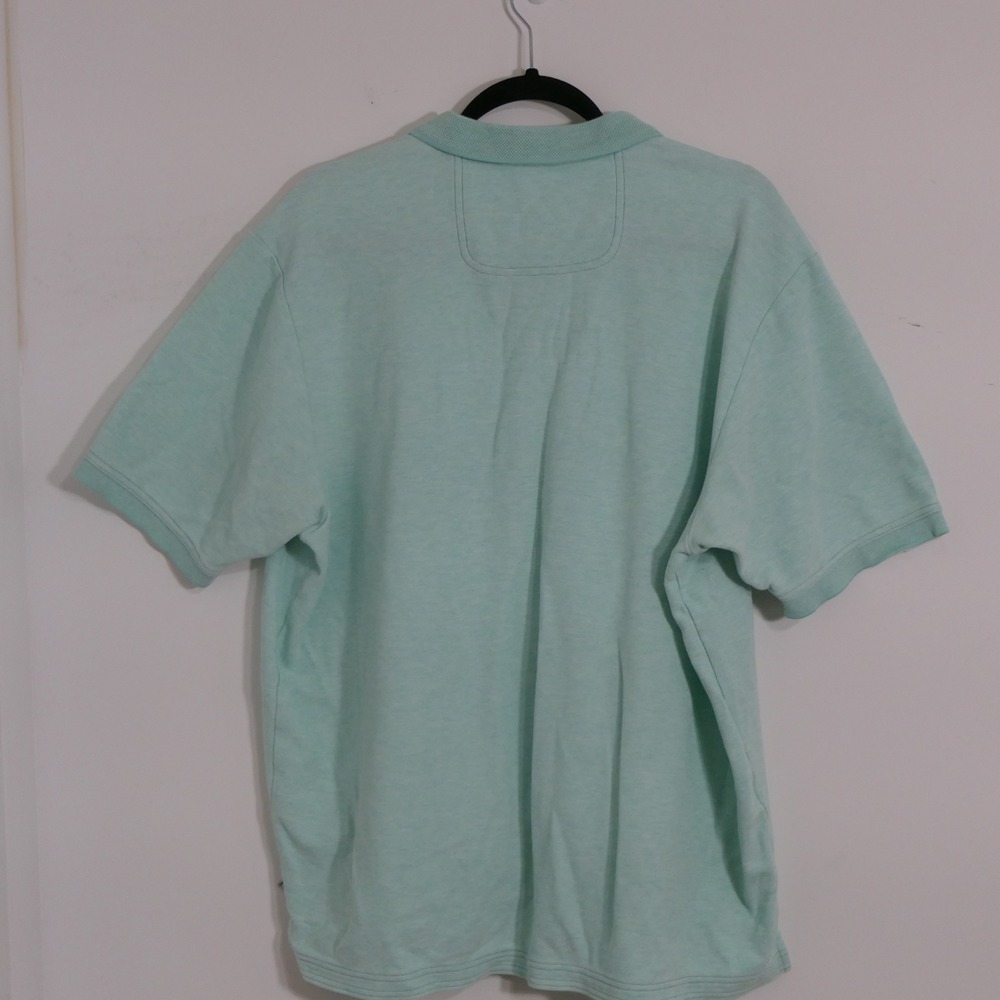 Tommy Bahama Men IslandZone Polo XL Mint Green Space Dye Coastal Supima Tropical - Picture 9 of 9